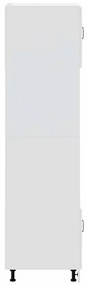 Armários forno 2pcs Kalmar derivados madeira branco brilhante
