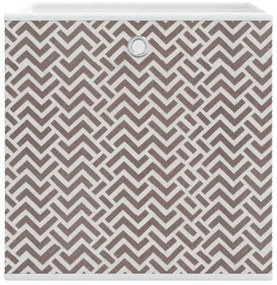 Caixas de arrumação dobráveis 10 pcs 32x32x32 cm TNT castanho