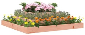Vaso/floreira 110x110x27 cm madeira de douglas maciça