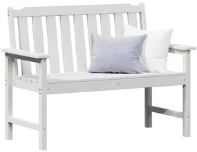 Banco de Jardim Branco 120 cm HDPE