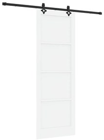 Porta Deslizante ORKDAL Branca Conjunto de 2 Branco e preto