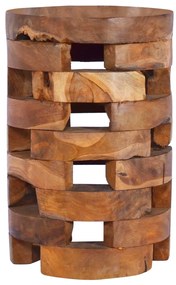 Mesa de cabeceira 30x30x45 cm madeira de teca maciça