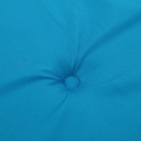 Almofadões para cadeiras altas de jardim 2 pcs tecido azul