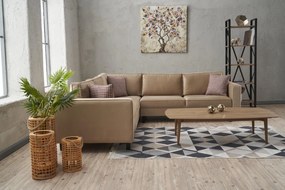 Sofá de Canto Kale – Creme – 258x83x258 cm