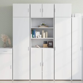 vidaXL Armário de arrumação 70x42,5x225 cm derivados de madeira branco