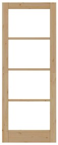 Porta Interior com Vidro "ORKDAL" 78x202x4 cm Madeira Sólida de Pinhei