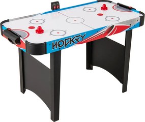 Mesa de Air Hockey com Marcador LED e Motor de 12V com 2 Discos e 2 Pás para Adultos e Crianças 122 x 61 x 76 cm Azul