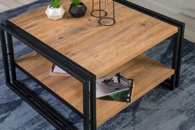 Conjunto de Mobiliário de Sala Cosmo – Pinho Atlântico Preto – TV: 130