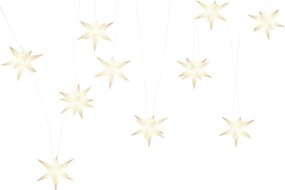Luzes de Natal 10 LEDs 10 cm branco