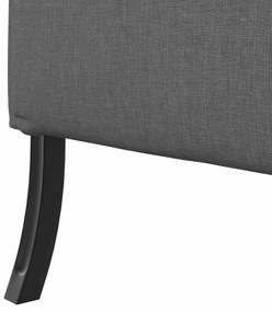Sofá Highback Cinza Escuro 109x56x121 cm Tecido
