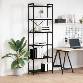 vidaXL Estante Carvalho preto 60 x 30 x 188 cm Aglomerado