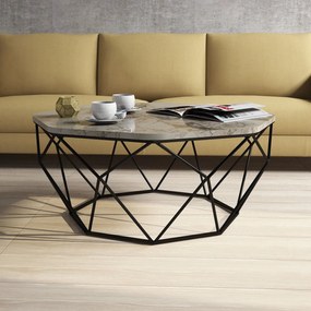 Mesa de Centro Diamond – Branco – 90x38x90 cm