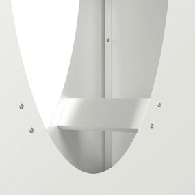 Suporte para lenha 50x23x100 cm aço laminado a frio branco