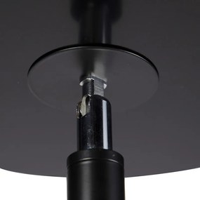 Candeeiro de pé moderno preto com LED e dimmer tátil - Hanz Moderno