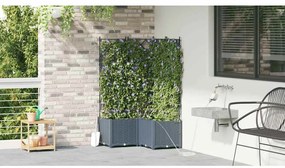 Jardineiras de Jardim 1 pc Cinzento-claro 80 x 80 x 142 cm