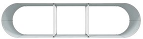 Cama Elevada Plantadeira Efeito Madeira Metal 320 X 80 X 81 cm