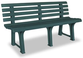Banco de jardim 145,5 cm plástico verde