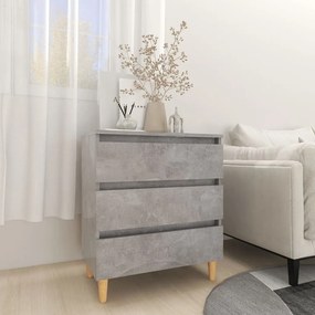 806089 vidaXL Aparador 60x35x69 cm contraplacado cinzento cimento