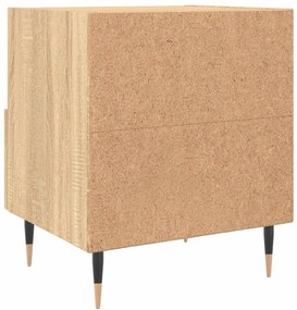 Mesas de cabeceira 2 pcs derivados de madeira carvalho sonoma