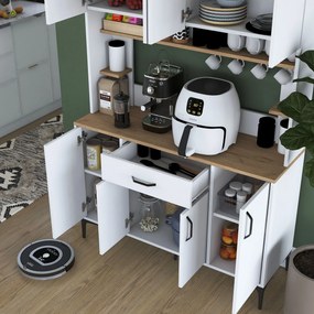 Armário Alto de Cozinha "Stella" - 120 x 184,2 x 40 cm - Branco - Desi