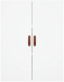 Armário alto 69,5x34x180 cm derivados de madeira branco