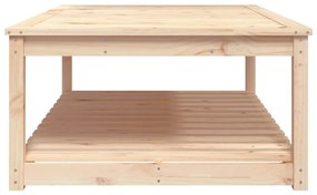 Mesa de jardim 121x82,5x45 cm madeira de pinho maciça