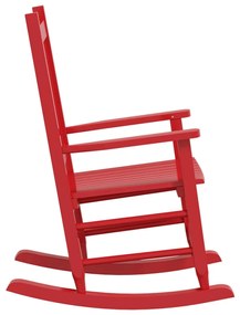 Cadeiras de baloiço infantis 2 pcs álamo maciço vermelho