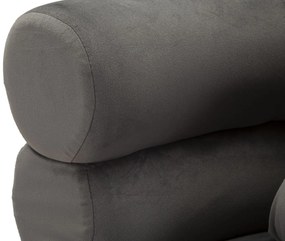 POLTRONA SILVERY PLUS COM ALMOFADA CINZENTA 78X68X85 CM