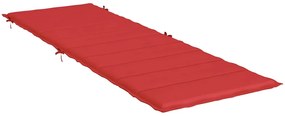 Almofadão p/ espreguiçadeira 186x58x4 cm tecido oxford vermelho