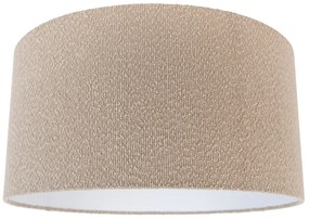 Abajur de tecido bege com tecido de pelúcia 50/50/25 Moderno