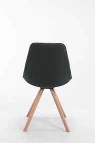 Cadeira cozinha e jantar Toulouse em tecido 48 x 84 x 56 cm Cinzento escuro
