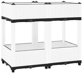 Canteiro elevado 80x40x71 cm polipropileno
