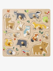 Agora -30%: Puzzle com botões, Classe verte, em madeira FSC® multicolor