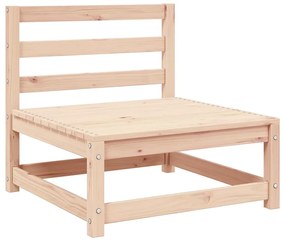 3 pcs conjunto lounge de jardim pinho maciço