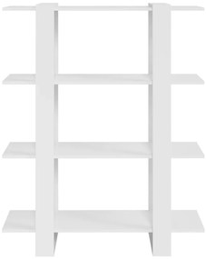 Estante/divisória 100x30x123,5 cm branco brilhante