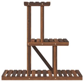 Suporte de plantas 81x25x75,5 cm madeira de abeto maciça