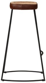 Bancos de bar 2 pcs 44x37,5x78 cm castanho-escuro