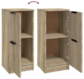 Aparadores 2pcs 30x30x70 cm madeira processada carvalho sonoma