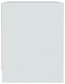 Mesa de cabeceira 45x34x44,5 cm aglomerado branco