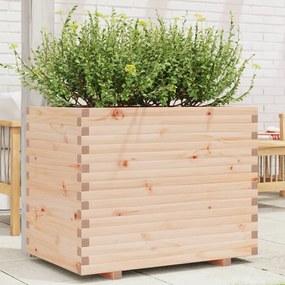 vidaXL Vaso/floreira de jardim 70x70x72,5 cm madeira de pinho maciça