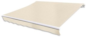 Toldo dobrável motorizado 400 cm creme