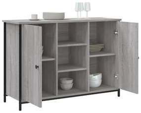 Aparador 100x35x70 cm derivados de madeira cinzento sonoma