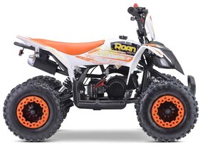 MINI MOTO 4 GASOLINA PARA CRIANÇAS 49cc Roan Ratte R6 4.5cv Laranja