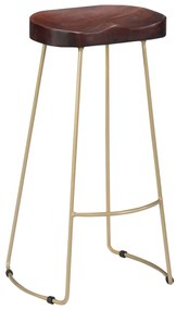 Bancos de bar Gavin 2 pcs madeira mangueira maciça