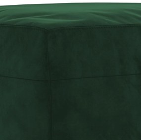 Banco 70x35x41 cm veludo verde-escuro
