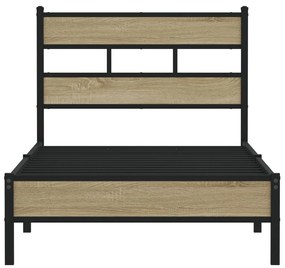 Estrutura cama s/ colchão derivados de madeira carvalho sonoma