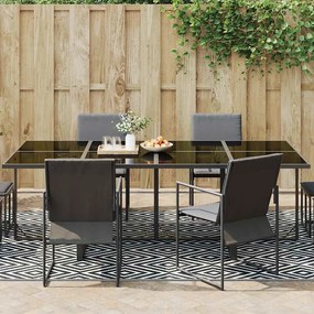 Tapete de exterior 190x290 cm ARAKIL PP branco e preto