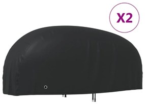 vidaXL Capas para motociclo 2 pcs 245x105x125 cm tecido oxford 210D