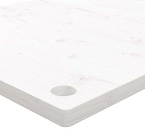 Tampo de secretária 100x60x2,5 cm pinho maciço branco