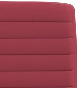 Cadeiras de jantar 2 pcs couro artificial vermelho-tinto